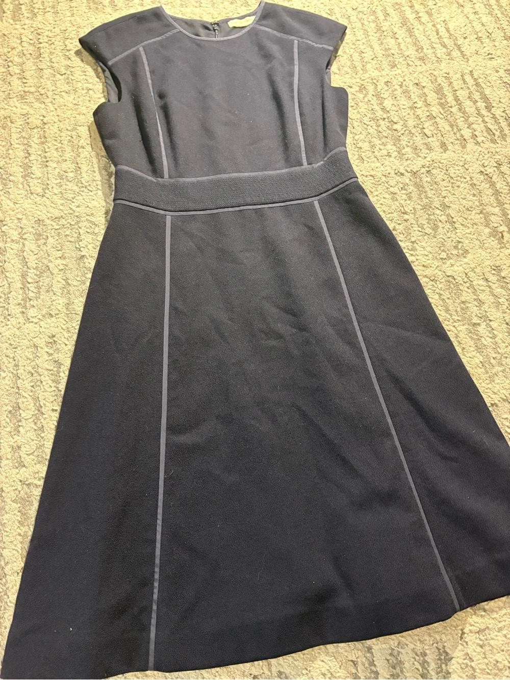 Tory Burch navy blue smart structured career dress size 6
